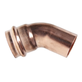 Copper Press Elbow 45 Degree MF